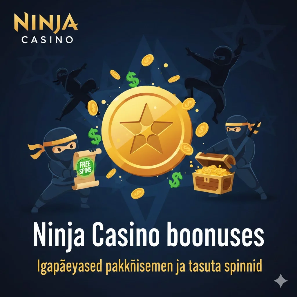 Ninja Casino boonused – Igapäevased pakkumised ja tasuta spinnid