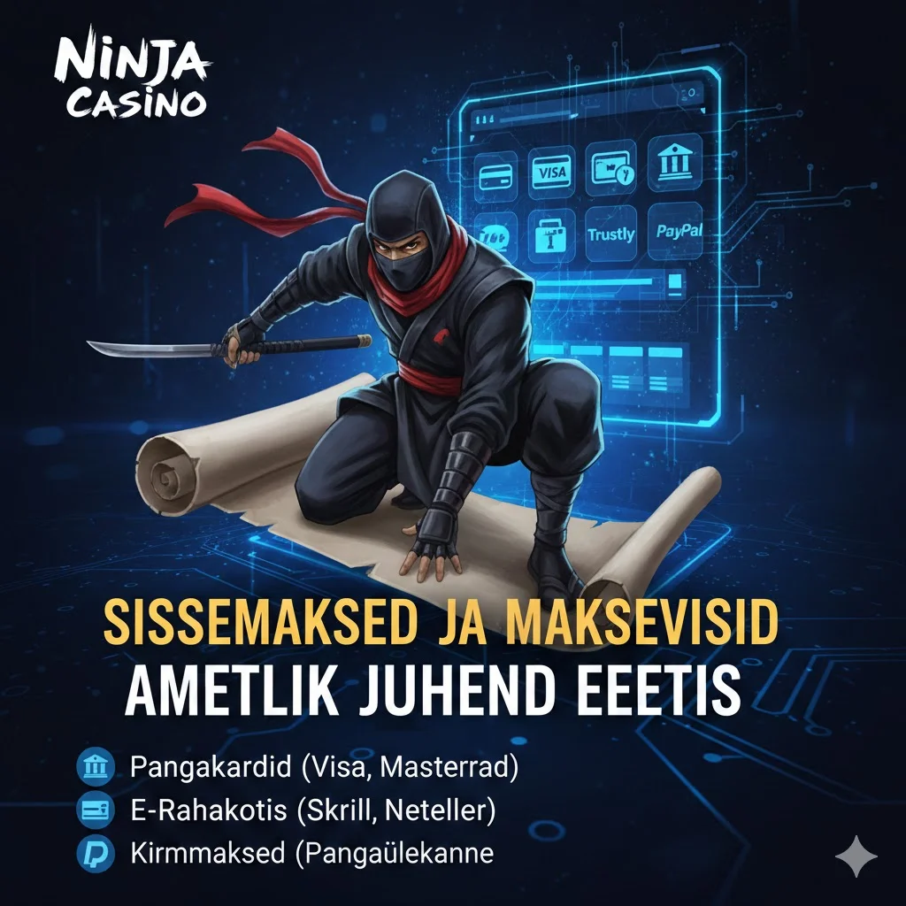 Ninja Casino sissemaksete ja makseviiside ametlik juhend Eestis