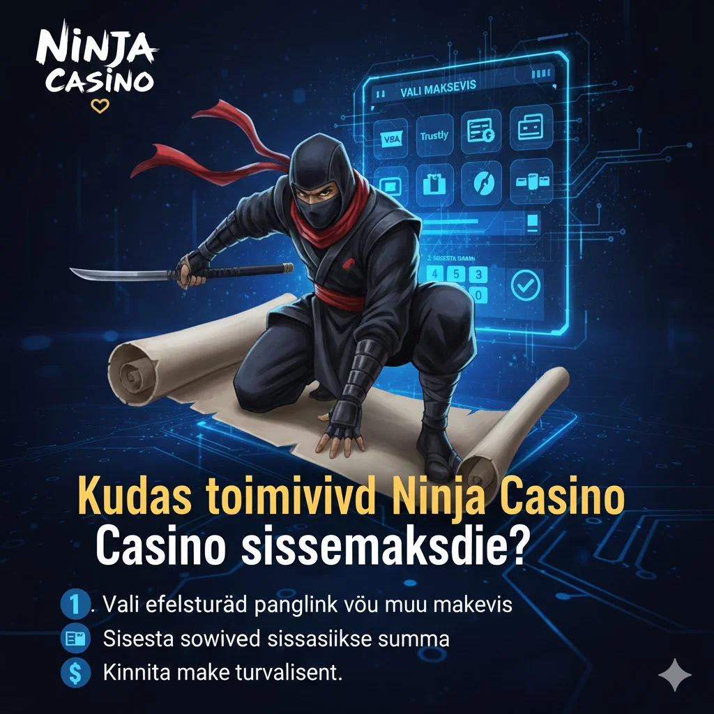 Kuidas toimivad Ninja Casino sissemaksed?