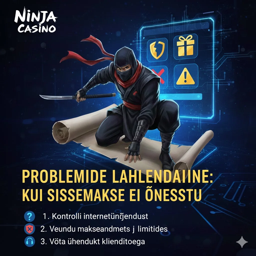 Probleemide lahendamine: Kui sissemakse ei õnnestu
